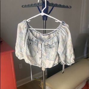 Vintage Havana Cropped Blouse